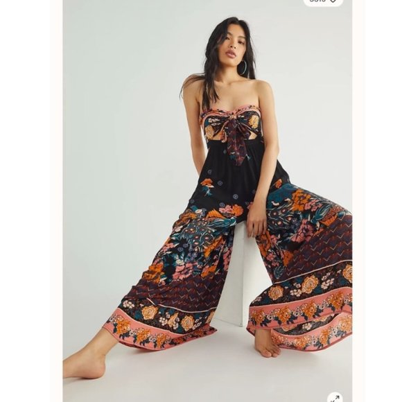 Free People Pants - NWT Free People Bali Birds of Paradise Jumpsuit